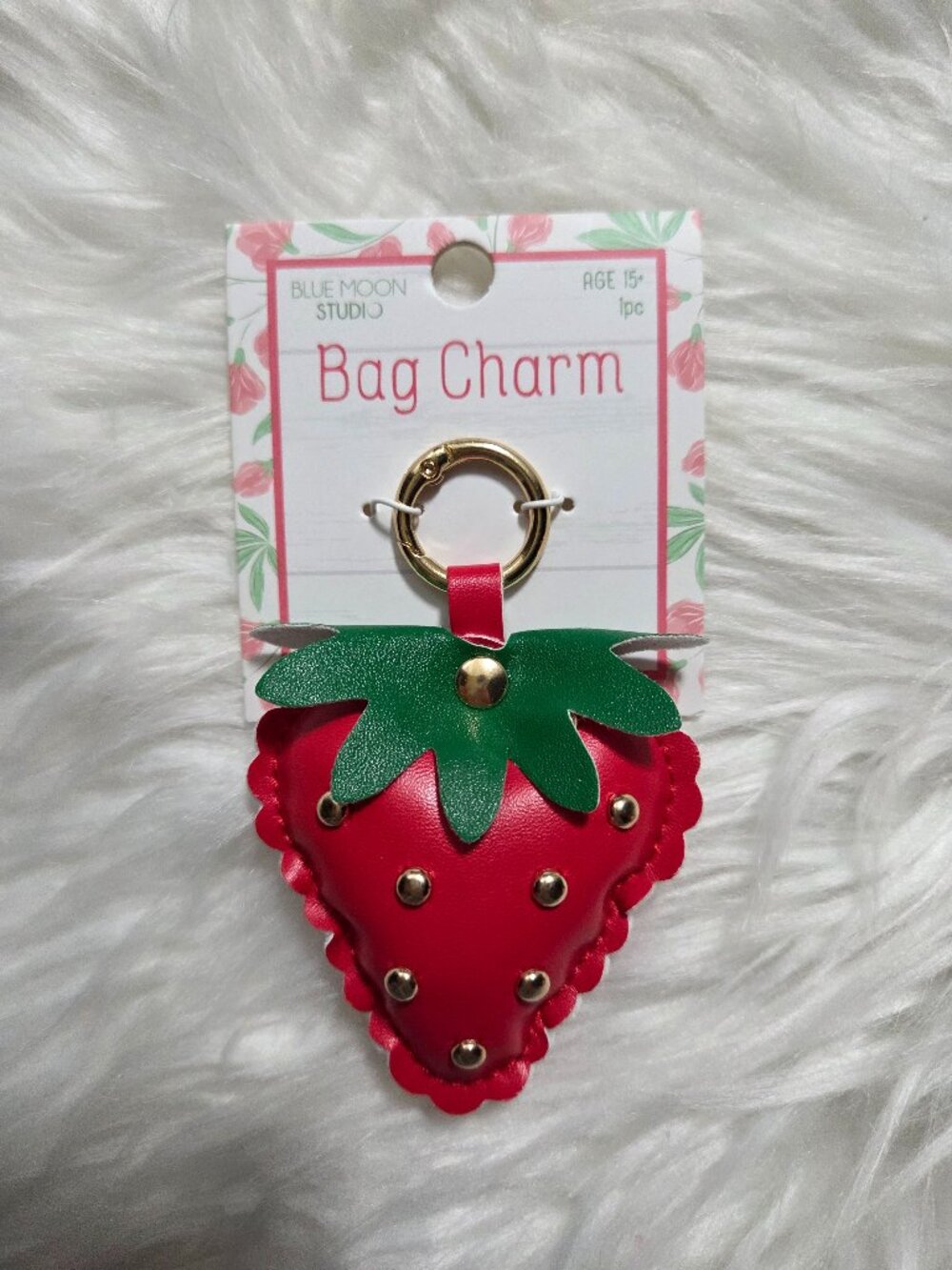 Blue Moon Studio Strawberry Bag Charm